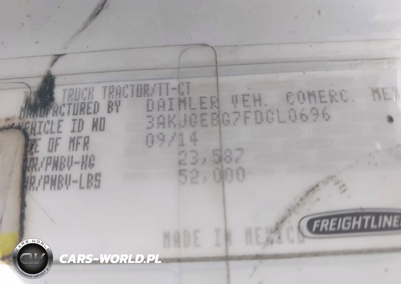 2015 Freightliner Cascadia 125 VIN:3AKJGEBG7FDGL0696 - 8