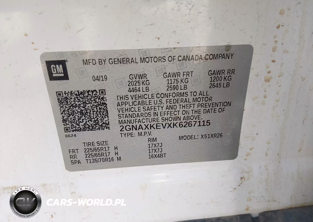 2019 Chevrolet Equinox Lt VIN:2GNAXKEVXK6267115 - 9