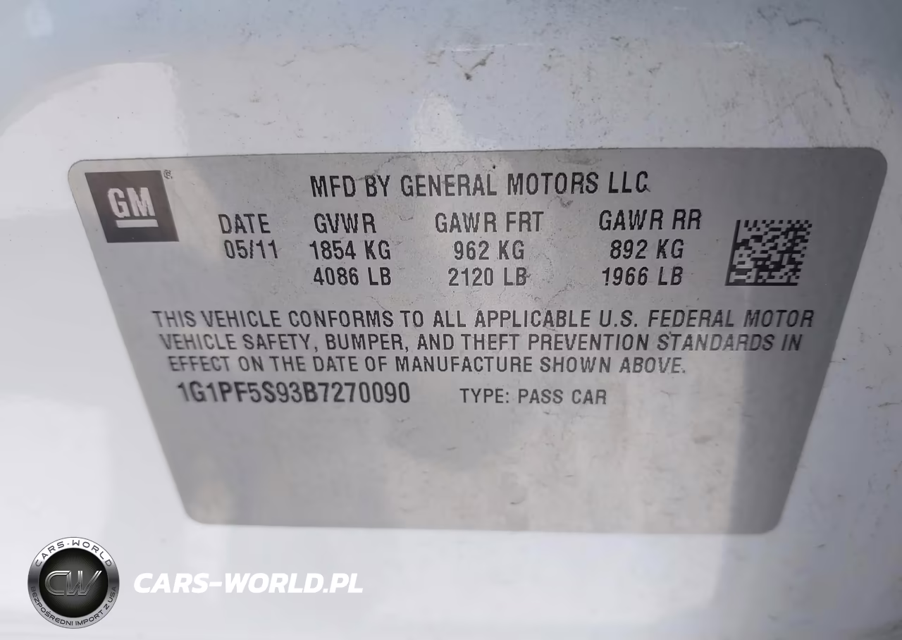 2011 Chevrolet Cruze 1Lt VIN:1G1PF5S93B7270090 - 9