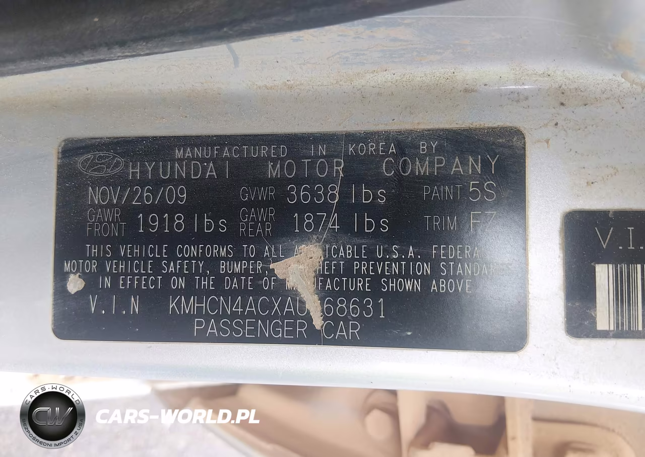 2010 Hyundai Accent Gls VIN:KMHCN4ACXAU468631 - 9