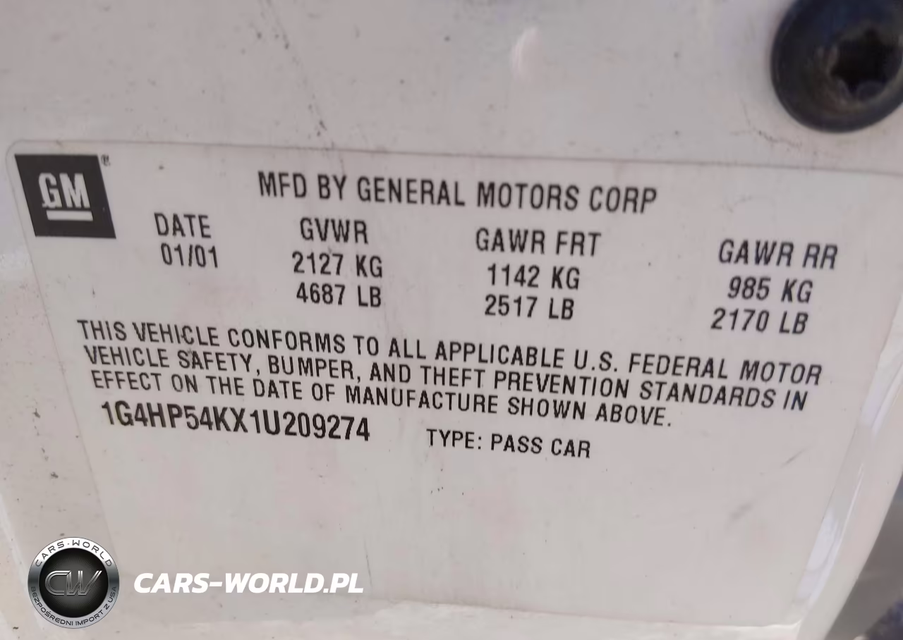 2001 Buick Lesabre Custom VIN:1G4HP54KX1U209274 - 9