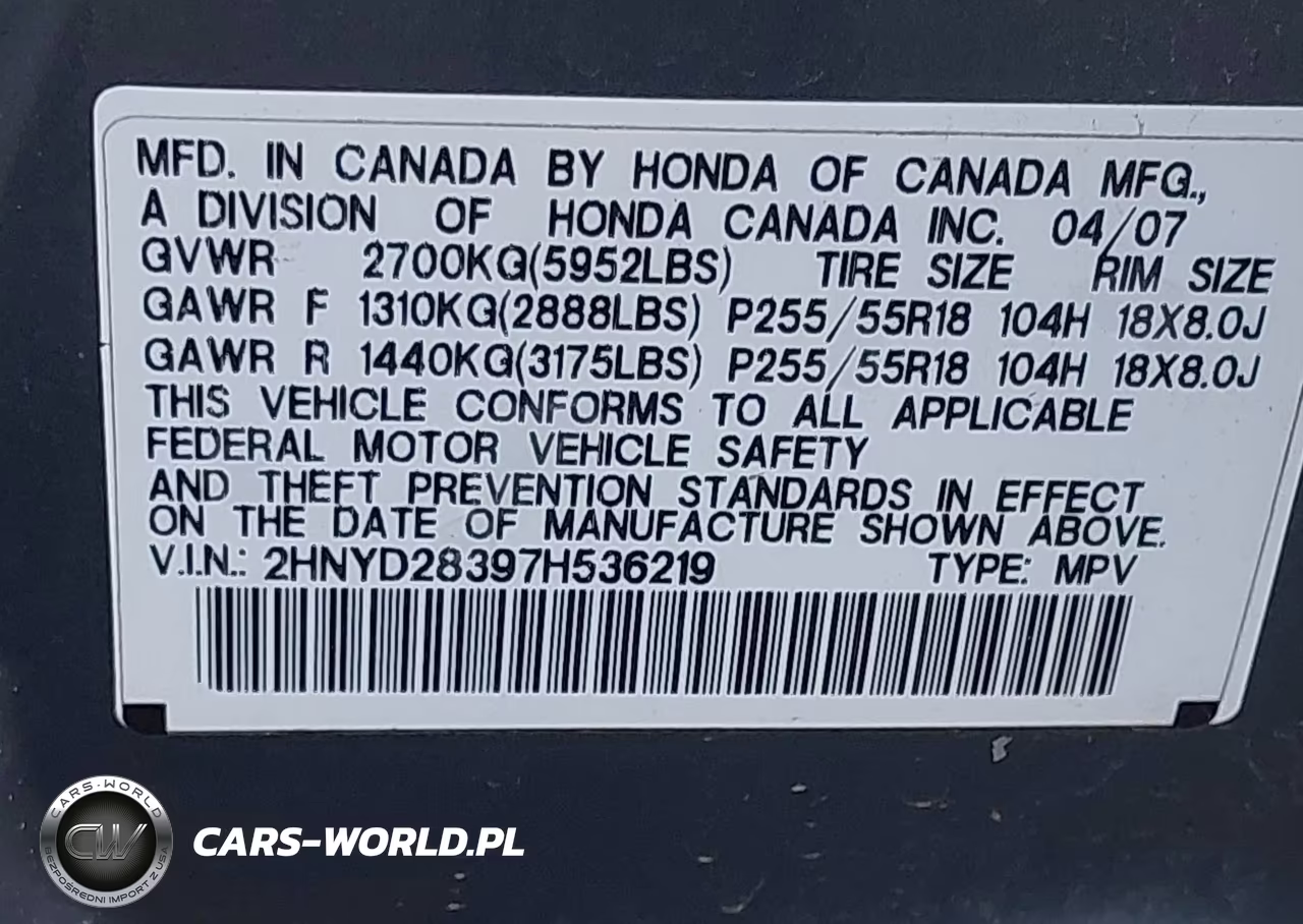 2007 Acura Mdx Technology Package VIN:2HNYD28397H536219 - 9
