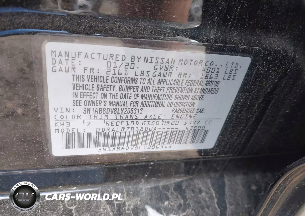 2020 Nissan Sentra Sr Xtronic Cvt VIN:3N1AB8DV8LY206313 - 9