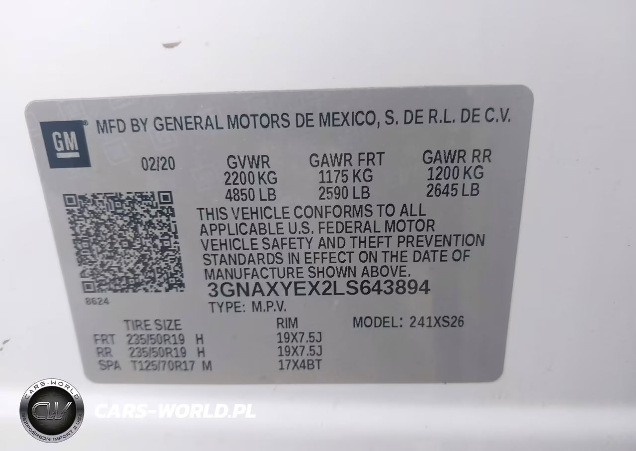2020 Chevrolet Equinox Awd Premier 2.0L Turbo VIN:3GNAXYEX2LS643894 - 9