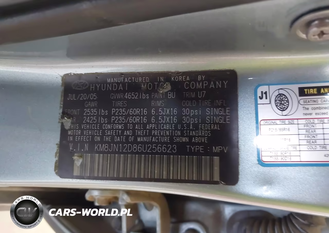 2006 Hyundai Tucson Gls-Limited VIN:KM8JN12D86U256623 - 9