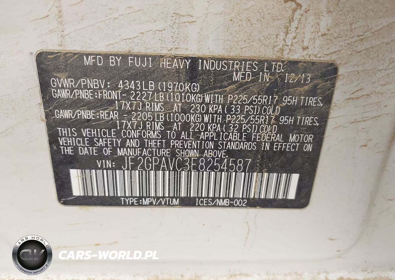2014 Subaru Xv Crosstrek 2.0I Premium VIN:JF2GPAVC3E8254587 - 9