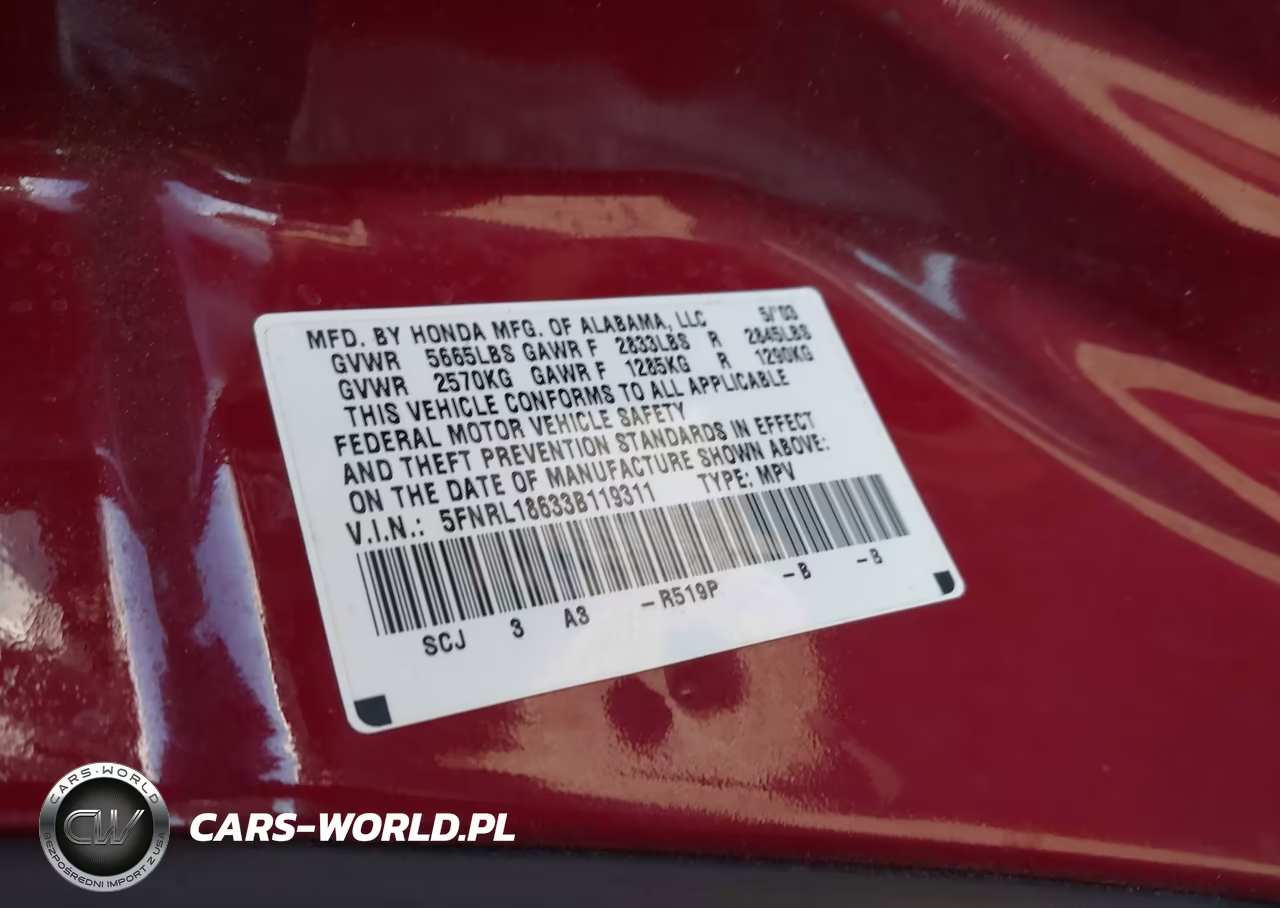 2003 Honda Odyssey Ex VIN:5FNRL18633B119311 - 9