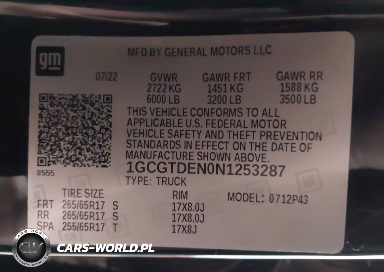 2022 Chevrolet Colorado 4Wd Short Box Z71 VIN:1GCGTDEN0N1253287 - 9