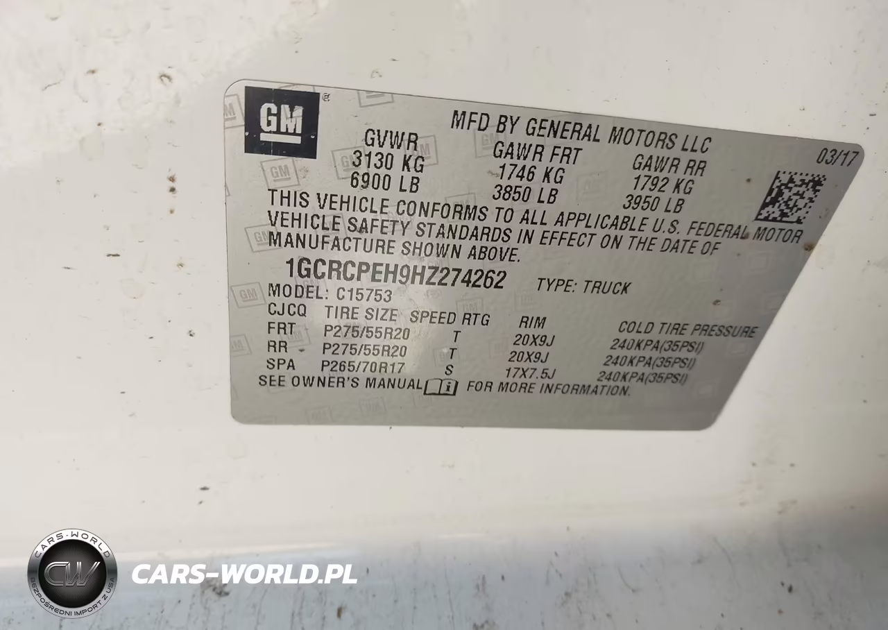 2017 Chevrolet Silverado 1500 Custom VIN:1GCRCPEH9HZ274262 - 9