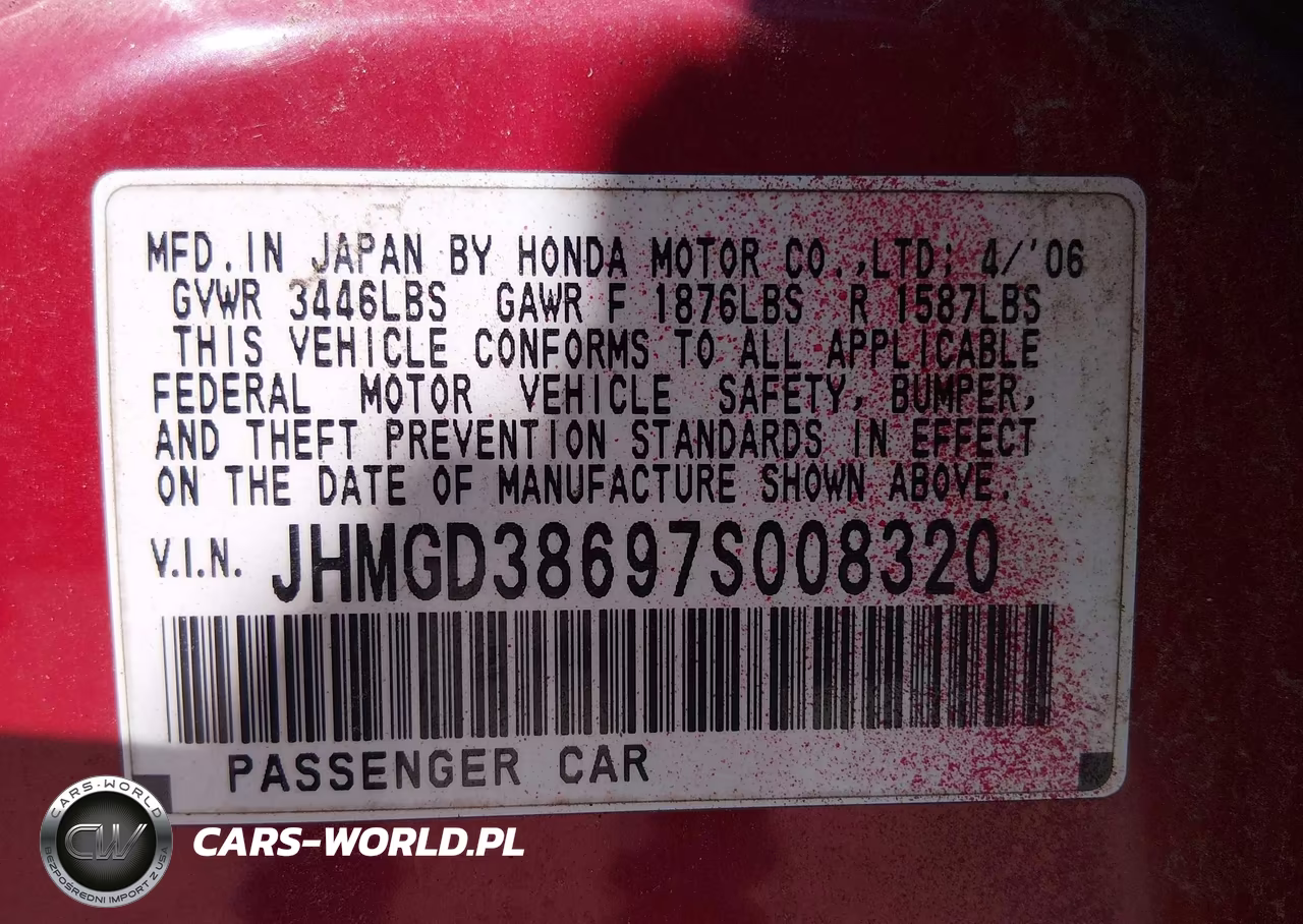 2007 Honda Fit Sport VIN:JHMGD38697S008320 - 9