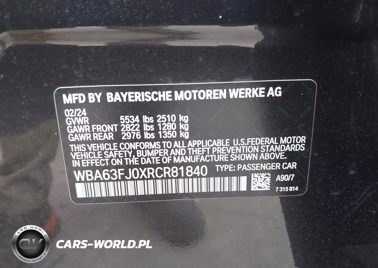 2024 BMW 540I xDrive VIN:WBA63FJ0XRCR81840 - 9