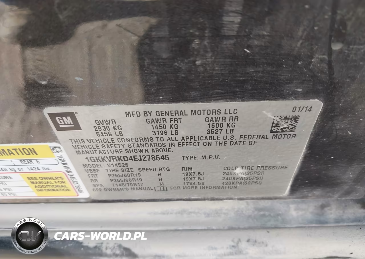 2014 GMC Acadia Slt-1 VIN:1GKKVRKD4EJ278646 - 9