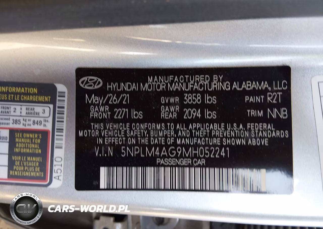 2021 Hyundai Elantra Sel VIN:5NPLM4AG9MH052241 - 9