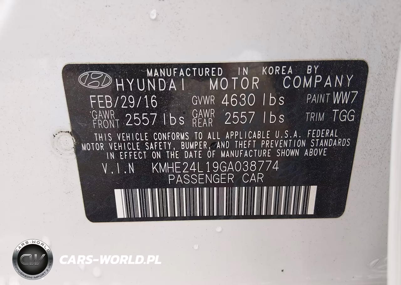 2016 Hyundai Sonata Hybrid Se VIN:KMHE24L19GA038774 - 9