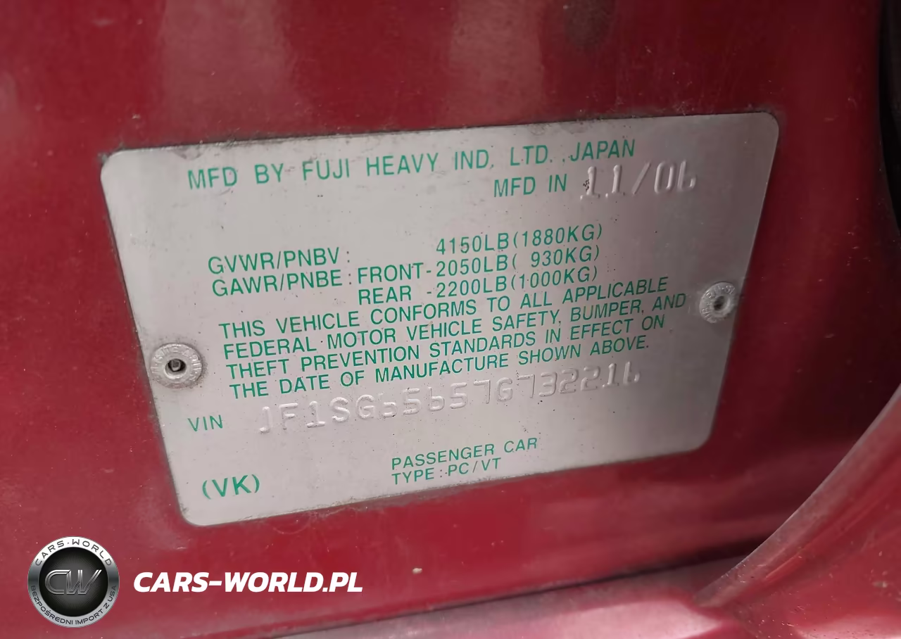 2007 Subaru Forester 2.5X VIN:JF1SG65657G732216 - 9