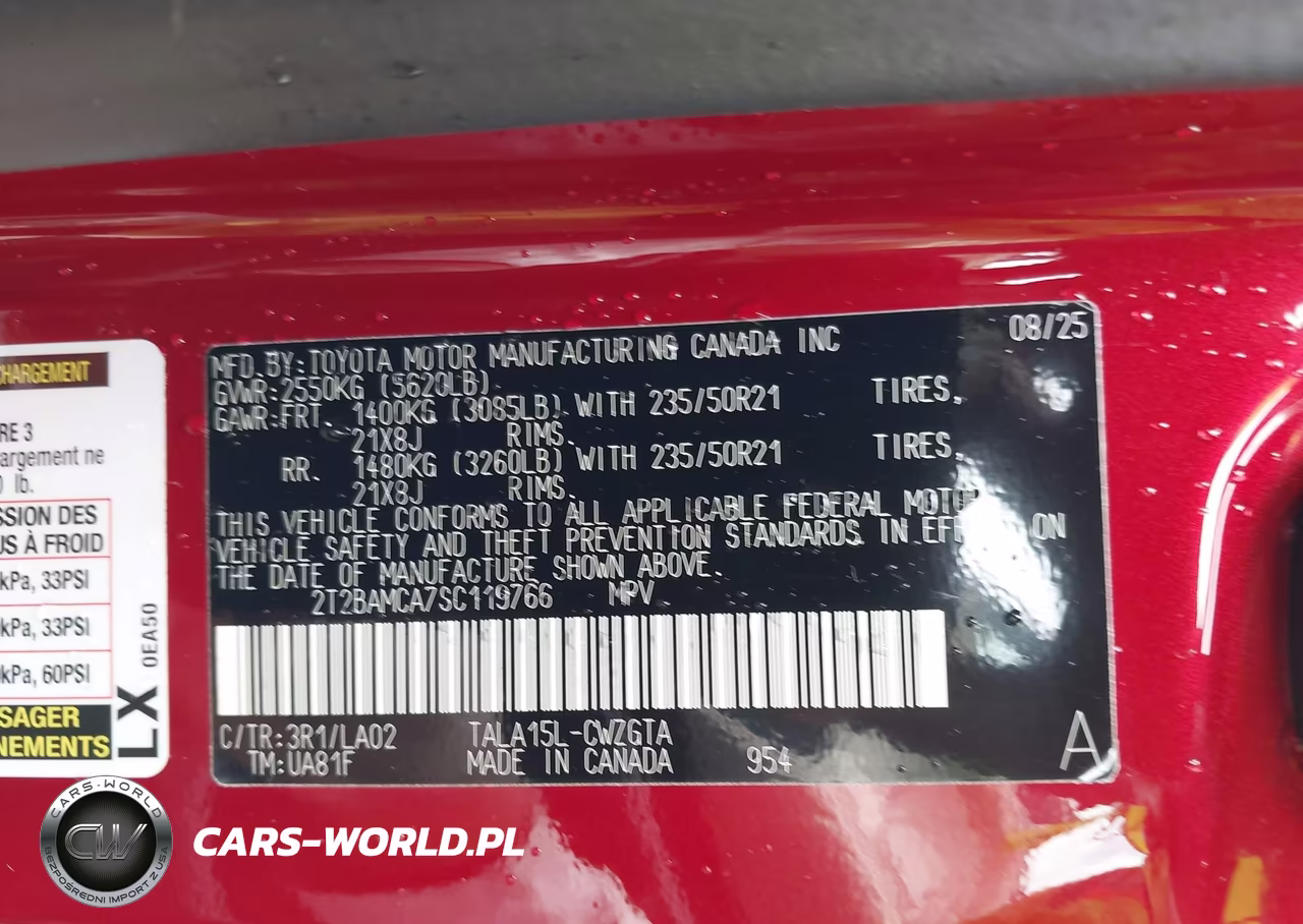 2025 Lexus Rx 350 Luxury VIN:2T2BAMCA7SC119766 - 9