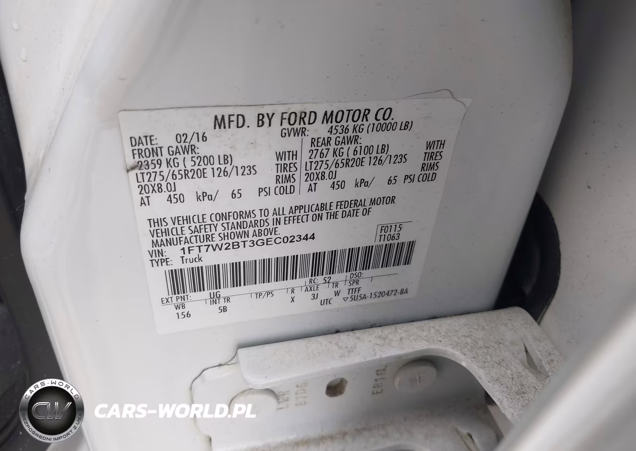 2016 Ford F-250 Lariat VIN:1FT7W2BT3GEC02344 - 9