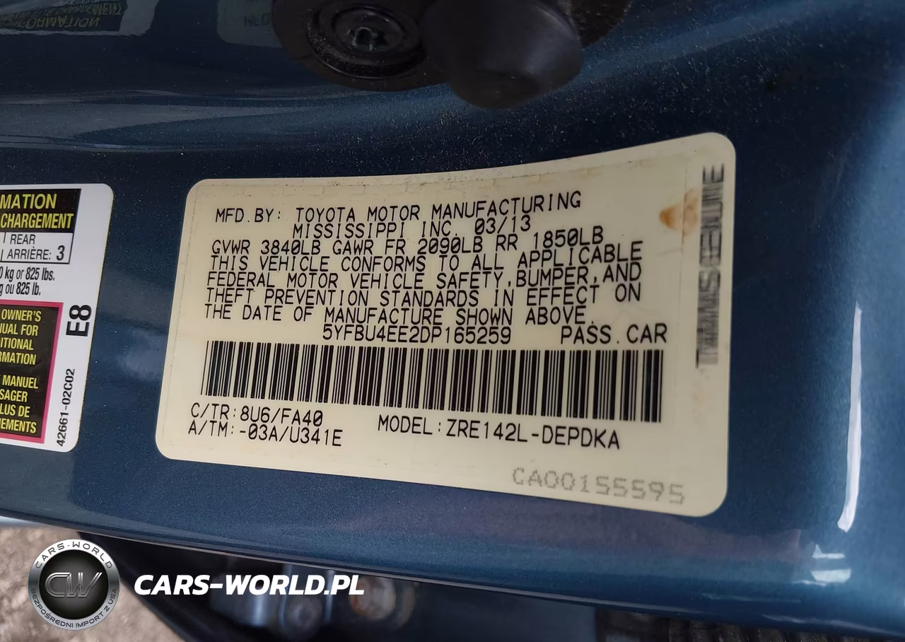 2013 Toyota Corolla L VIN:5YFBU4EE2DP165259 - 9