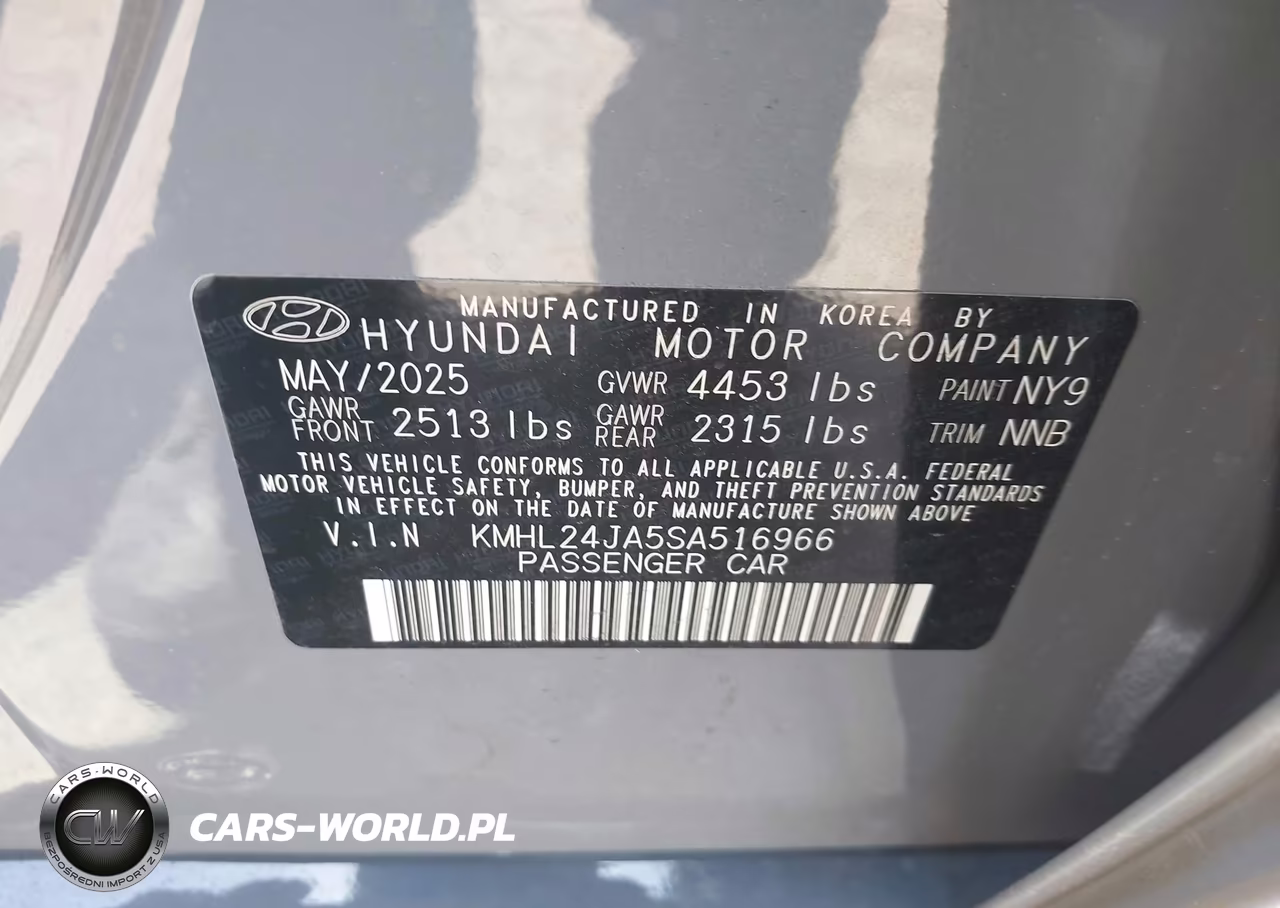 2025 Hyundai Sonata Se VIN:KMHL24JA5SA516966 - 9
