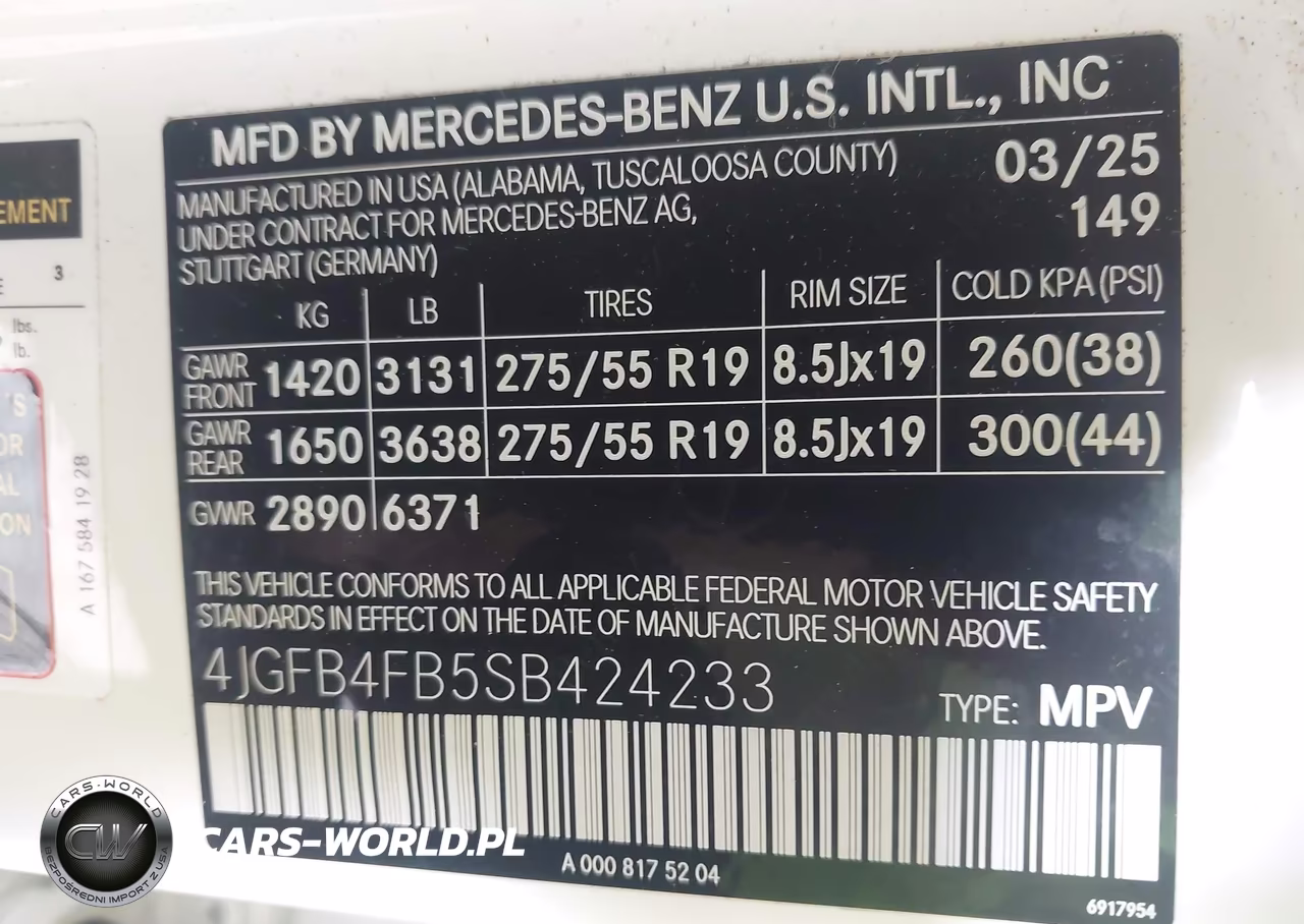 2025 Mercedes-Benz Gle 350 4Matic VIN:4JGFB4FB5SB424233 - 9