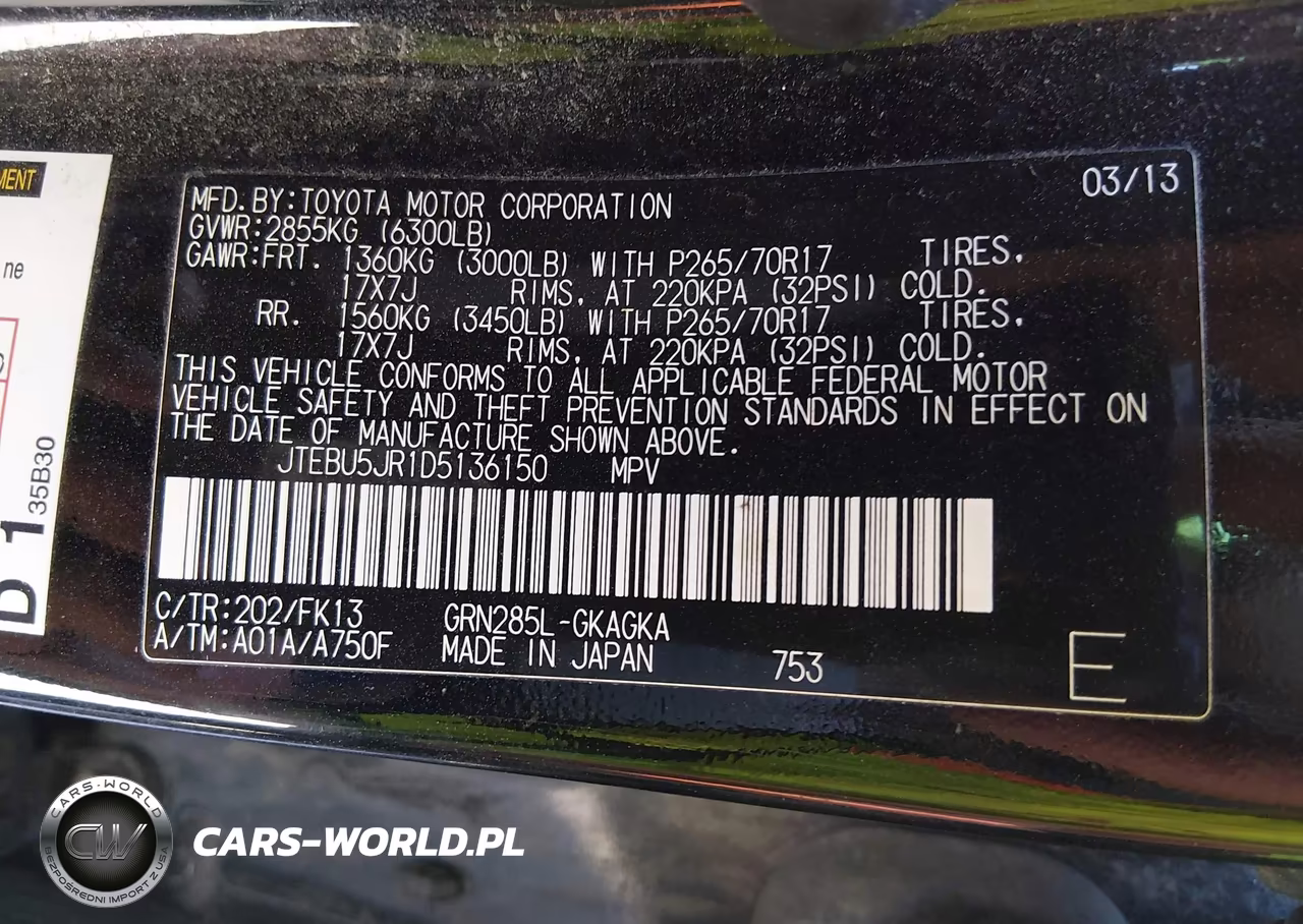 2013 Toyota 4Runner Sr5 VIN:JTEBU5JR1D5136150 - 9