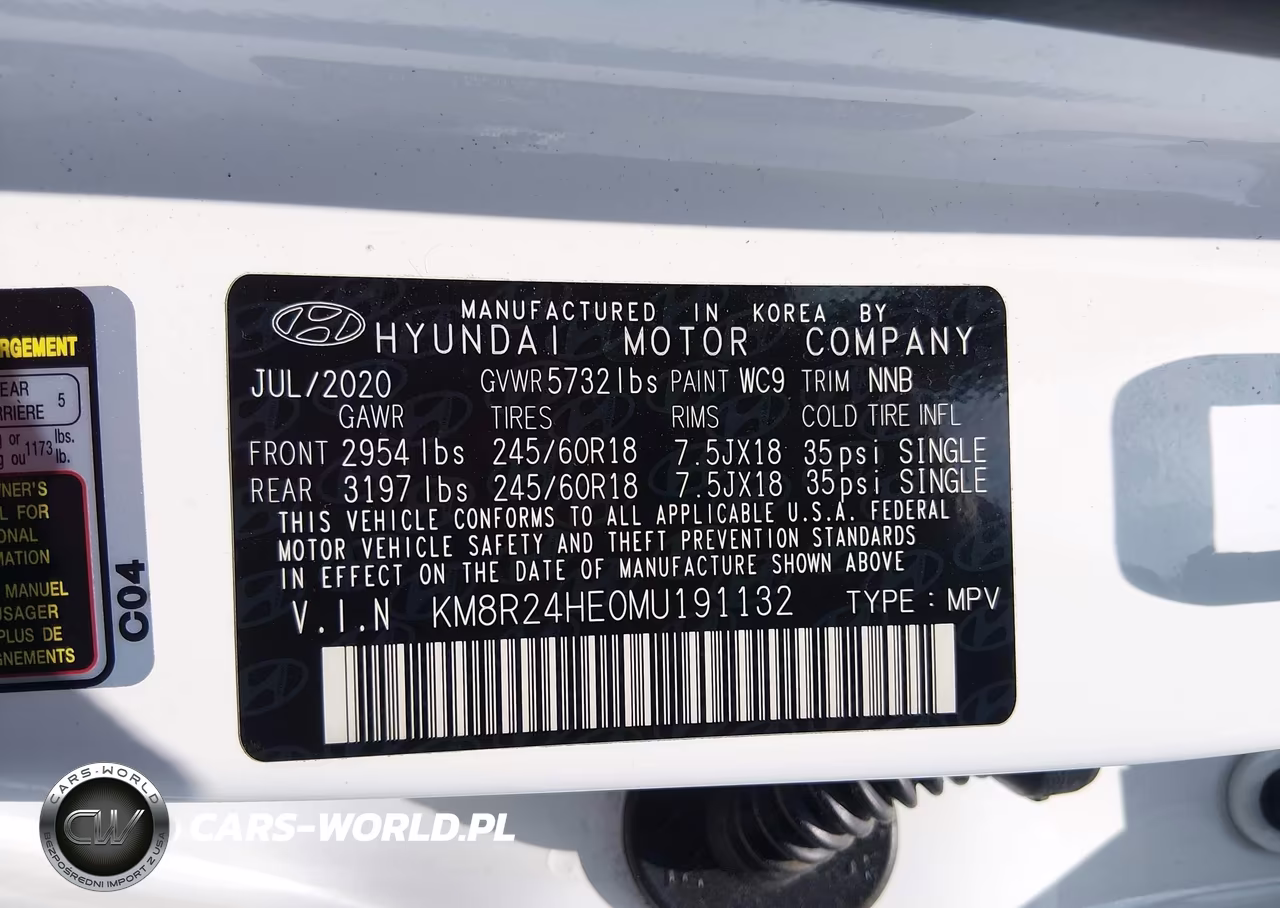 2021 Hyundai Palisade Sel VIN:KM8R24HE0MU191132 - 9