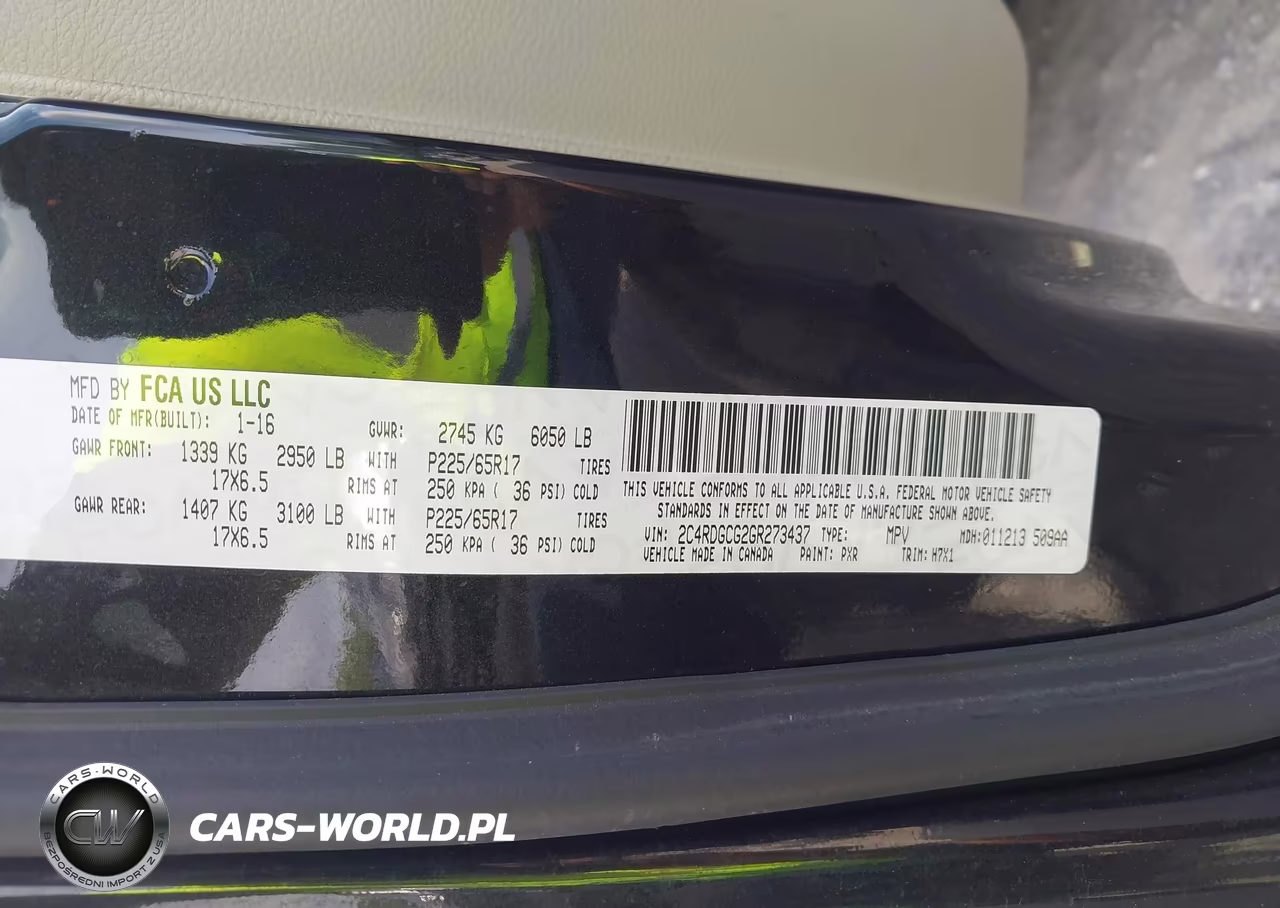2016 Dodge Grand Caravan Sxt VIN:2C4RDGCG2GR273437 - 9