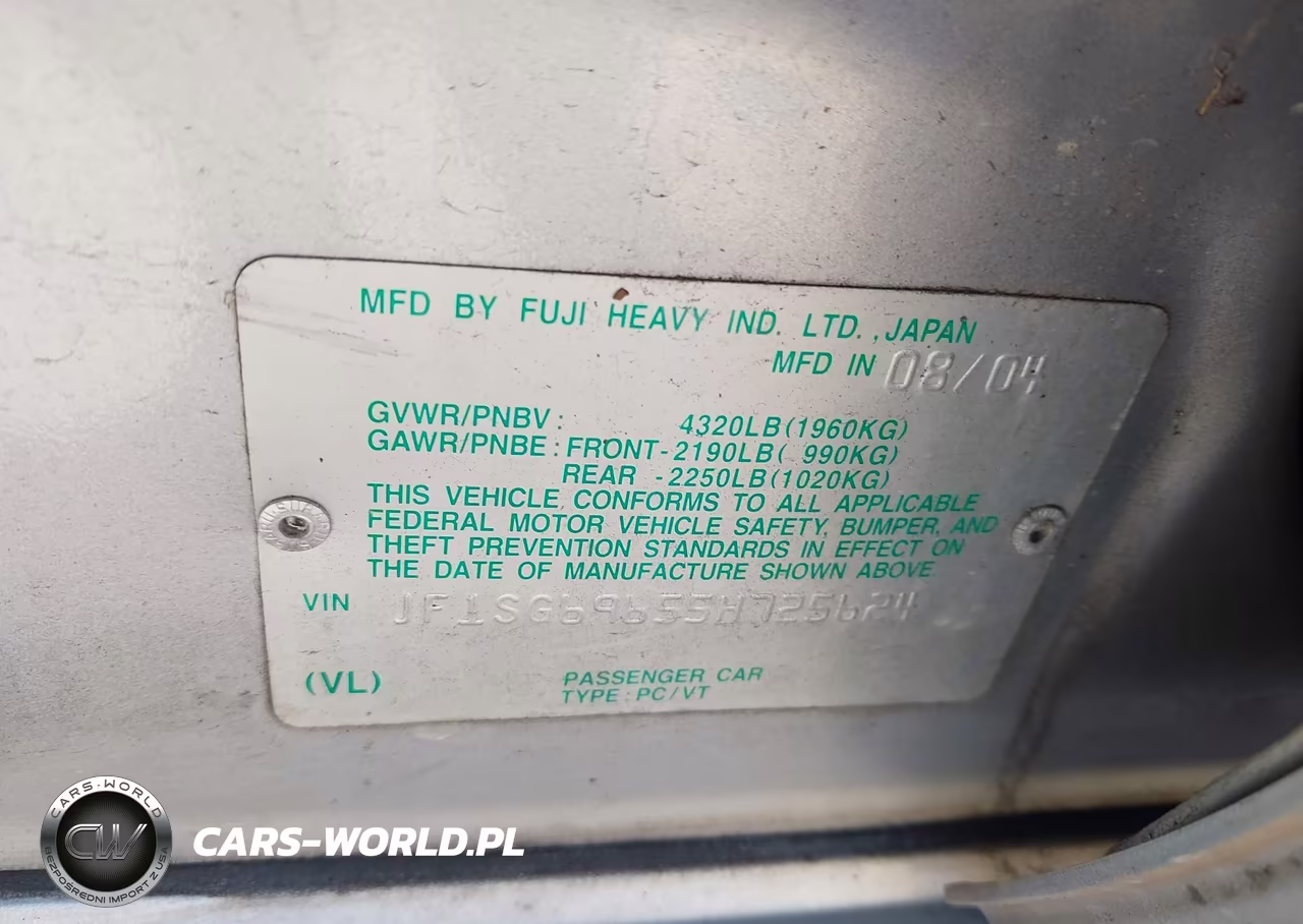 2005 Subaru Forester 2.5Xt VIN:JF1SG69655H725624 - 9