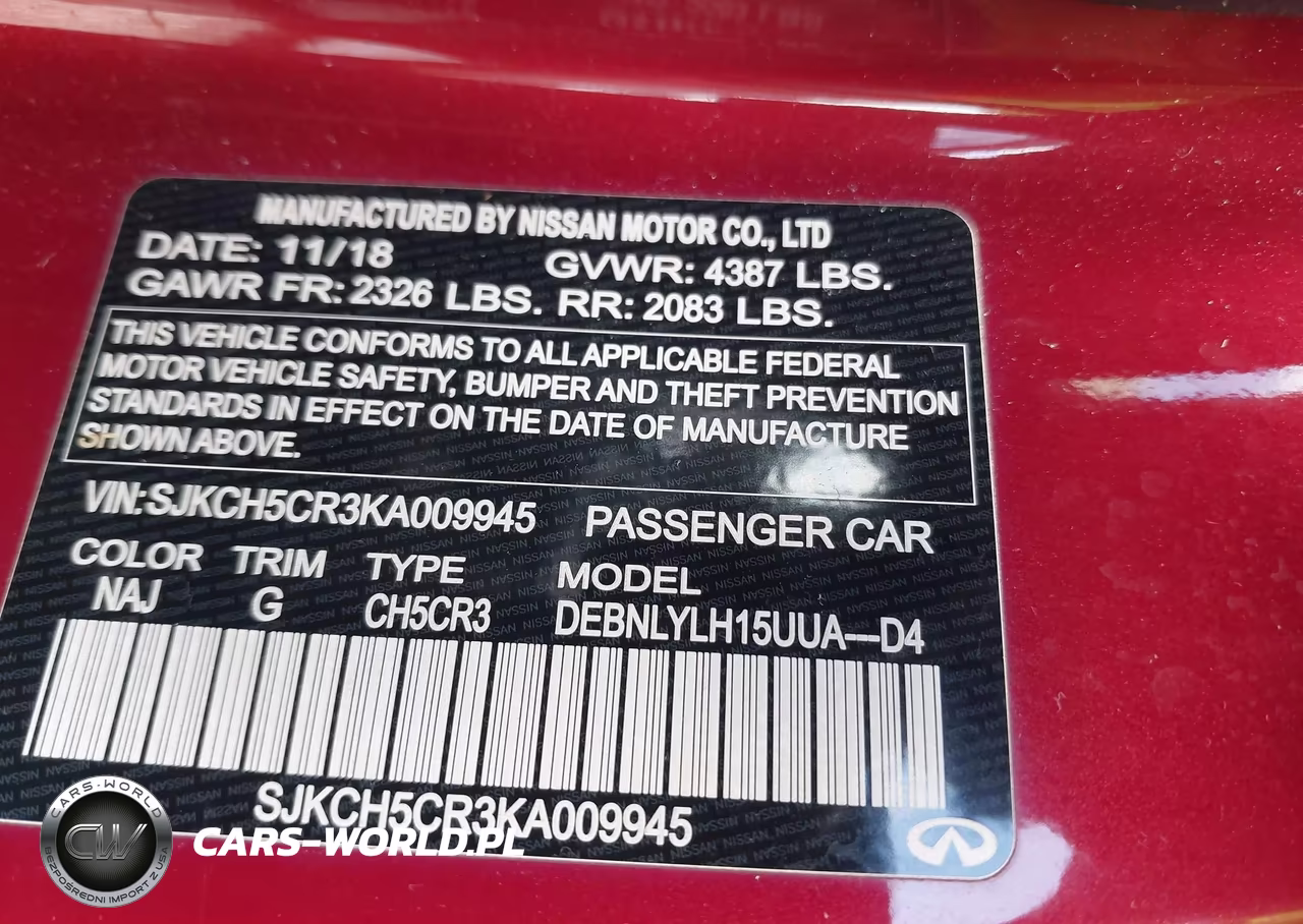 2019 Infiniti Qx30 Essential VIN:SJKCH5CR3KA009945 - 9