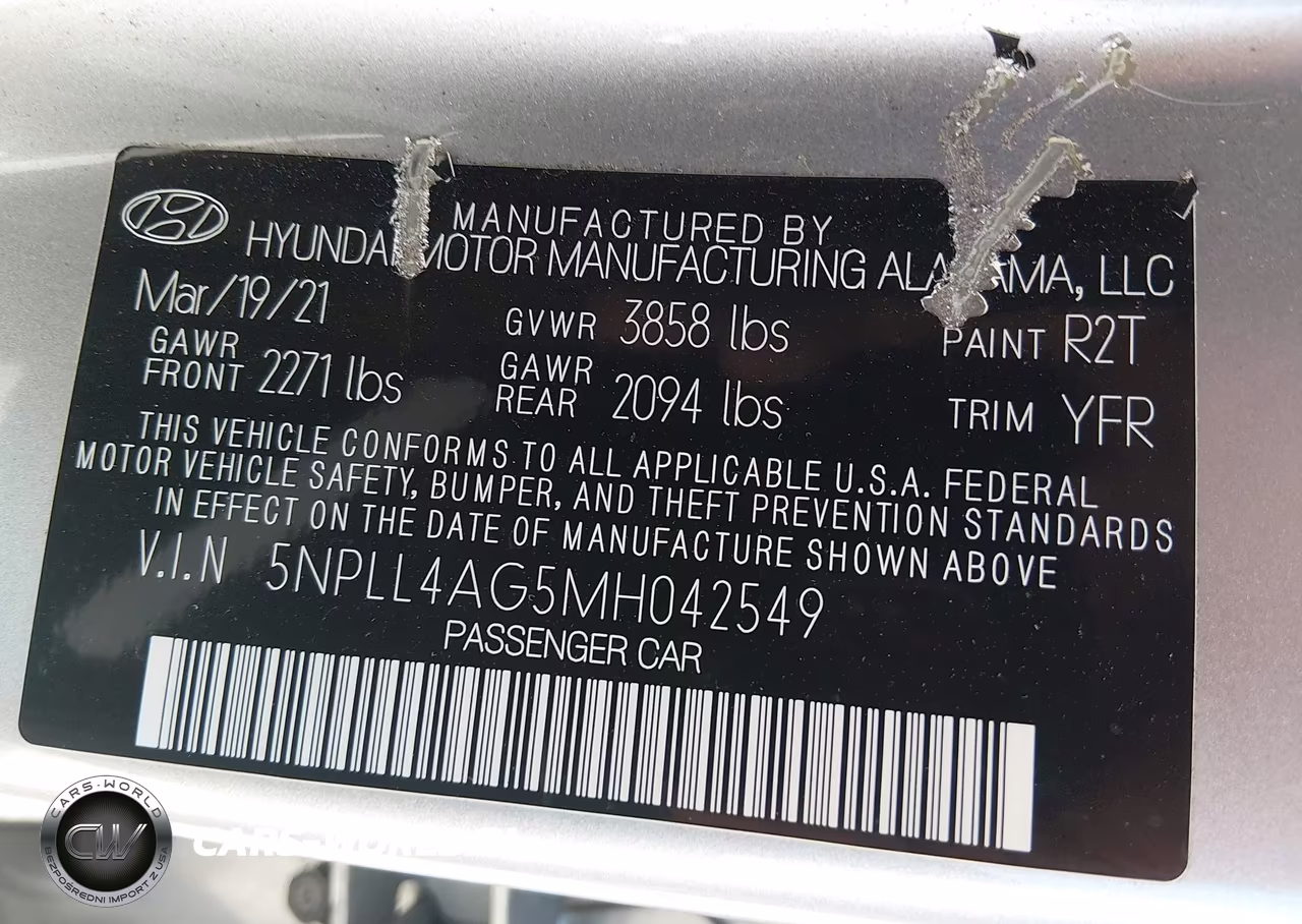 2021 Hyundai Elantra Se VIN:5NPLL4AG5MH042549 - 9