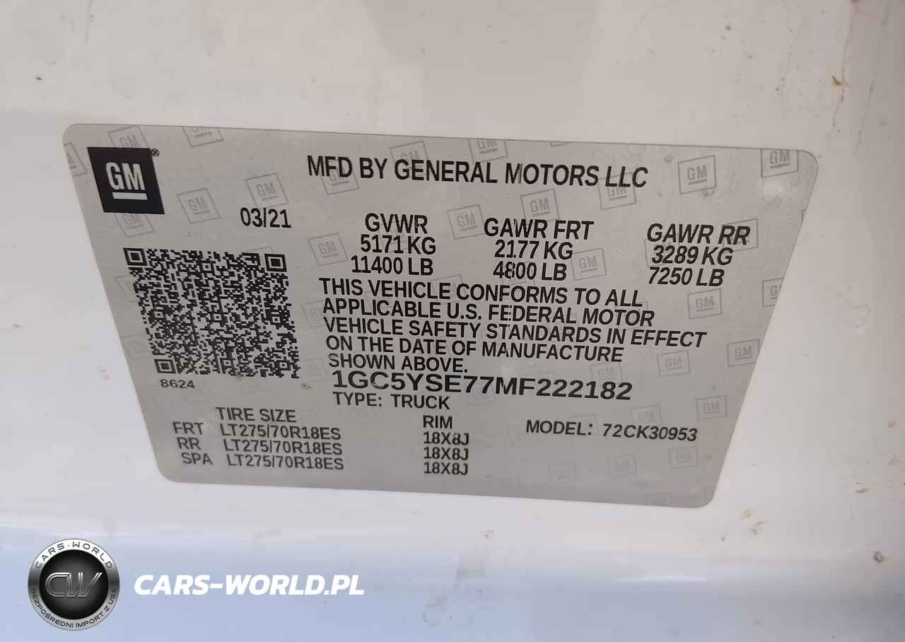 2021 Chevrolet Silverado 3500Hd 4Wd Long Bed Wt VIN:1GC5YSE77MF222182 - 9