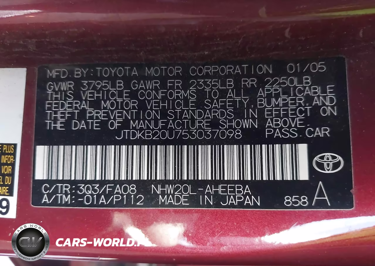 2005 Toyota Prius VIN:JTDKB20U753037098 - 9