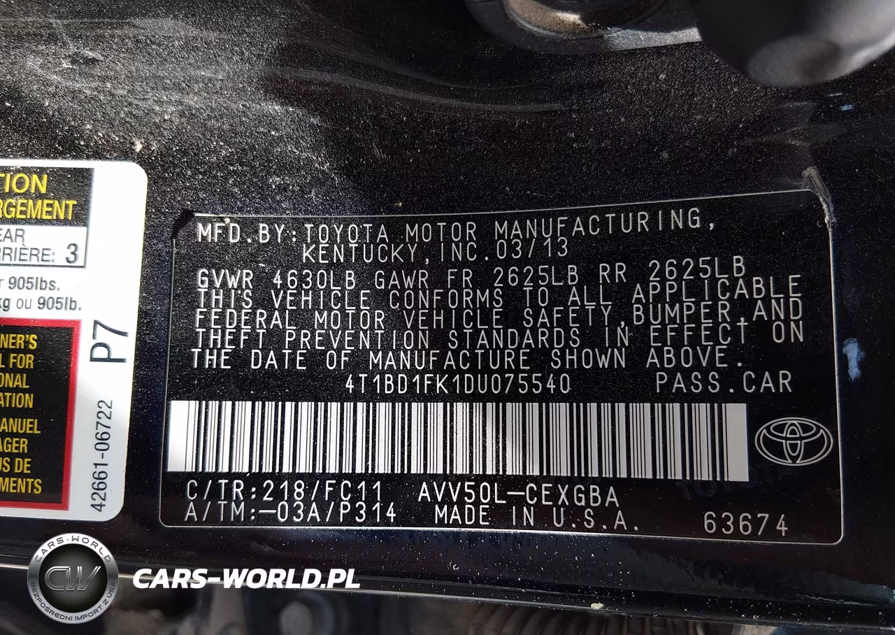 2013 Toyota Camry Hybrid-Le-Xle VIN:4T1BD1FK1DU075540 - 9