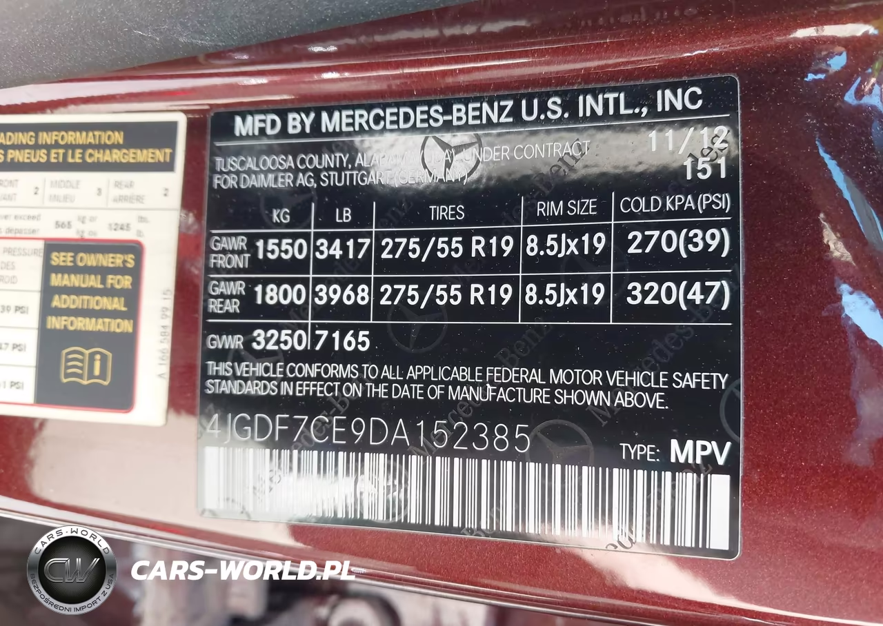 2013 Mercedes-Benz Gl 450 4Matic VIN:4JGDF7CE9DA152385 - 9