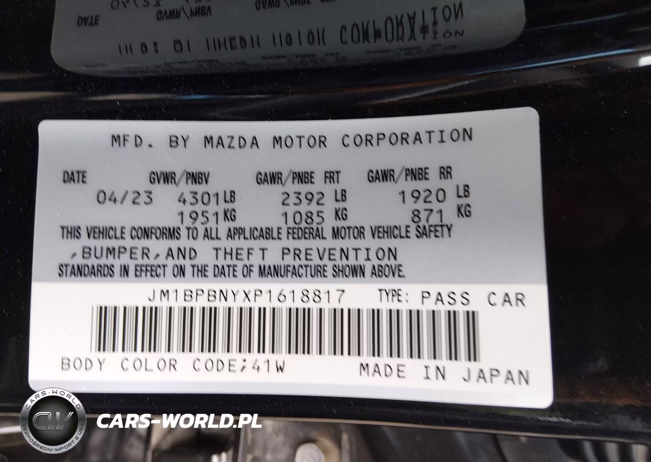 2023 Mazda Mazda3 2.5 Turbo Premium Plus VIN:JM1BPBNYXP1618817 - 9