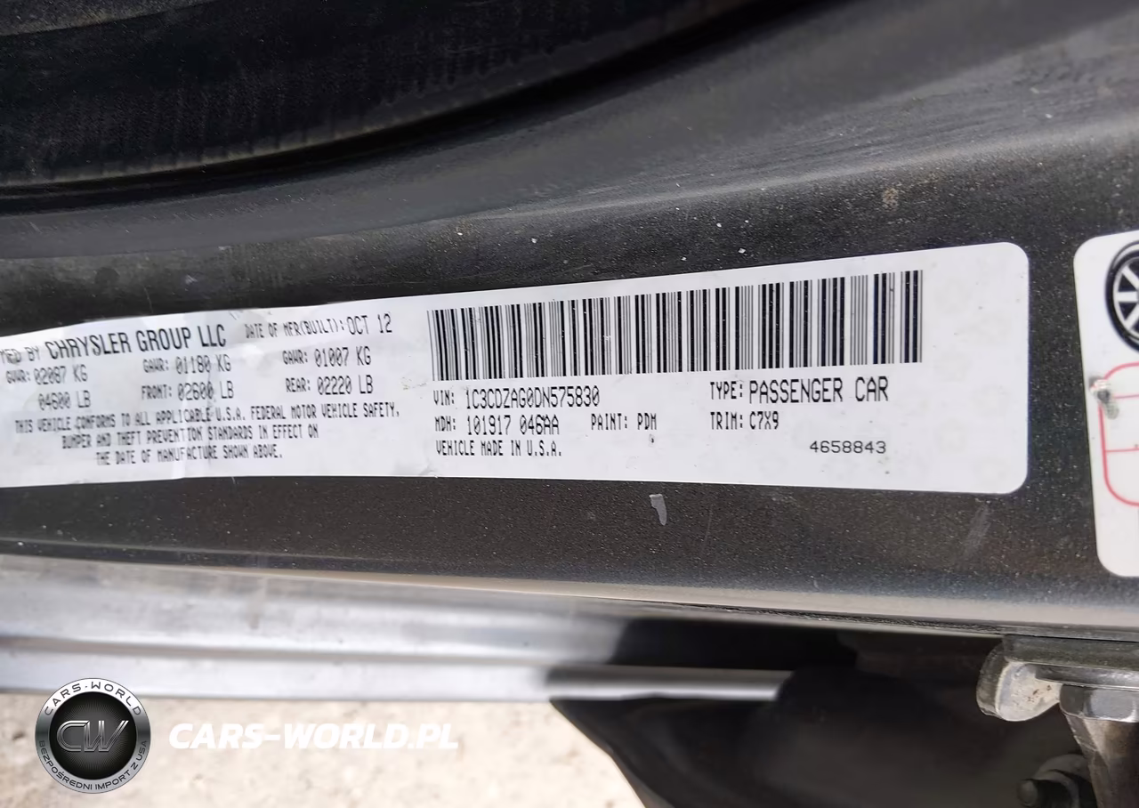 2013 Dodge Avenger Se V6 VIN:1C3CDZAG0DN575830 - 9