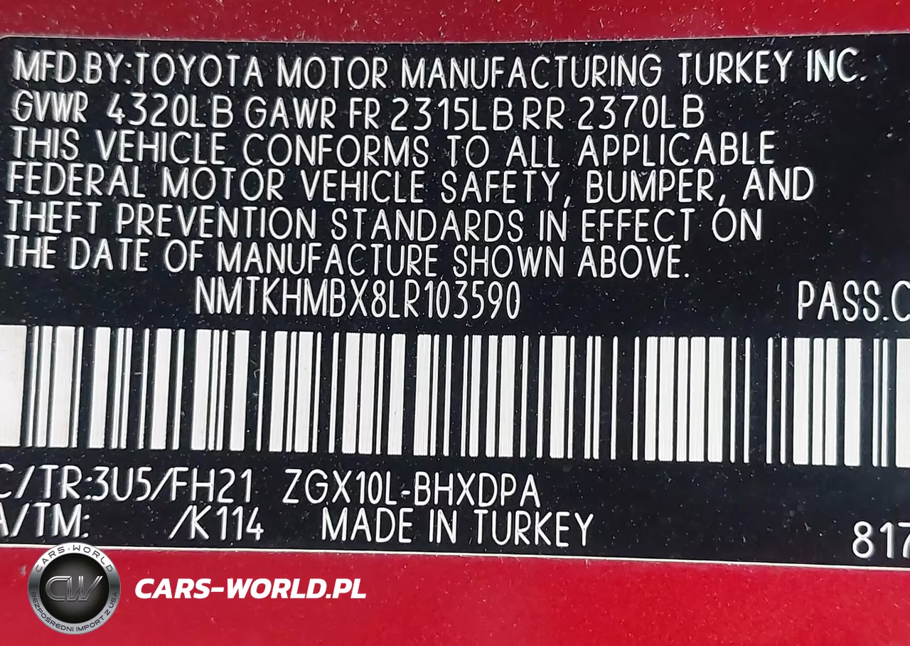 2020 Toyota C-Hr Le VIN:NMTKHMBX8LR103590 - 9