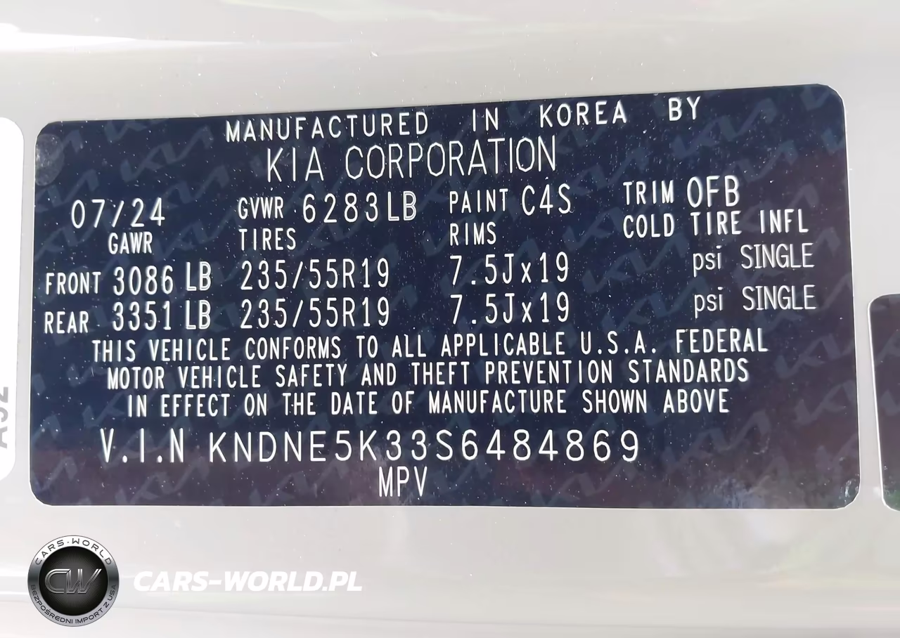 2025 Kia Carnival Mpv Sx VIN:KNDNE5K33S6484869 - 9