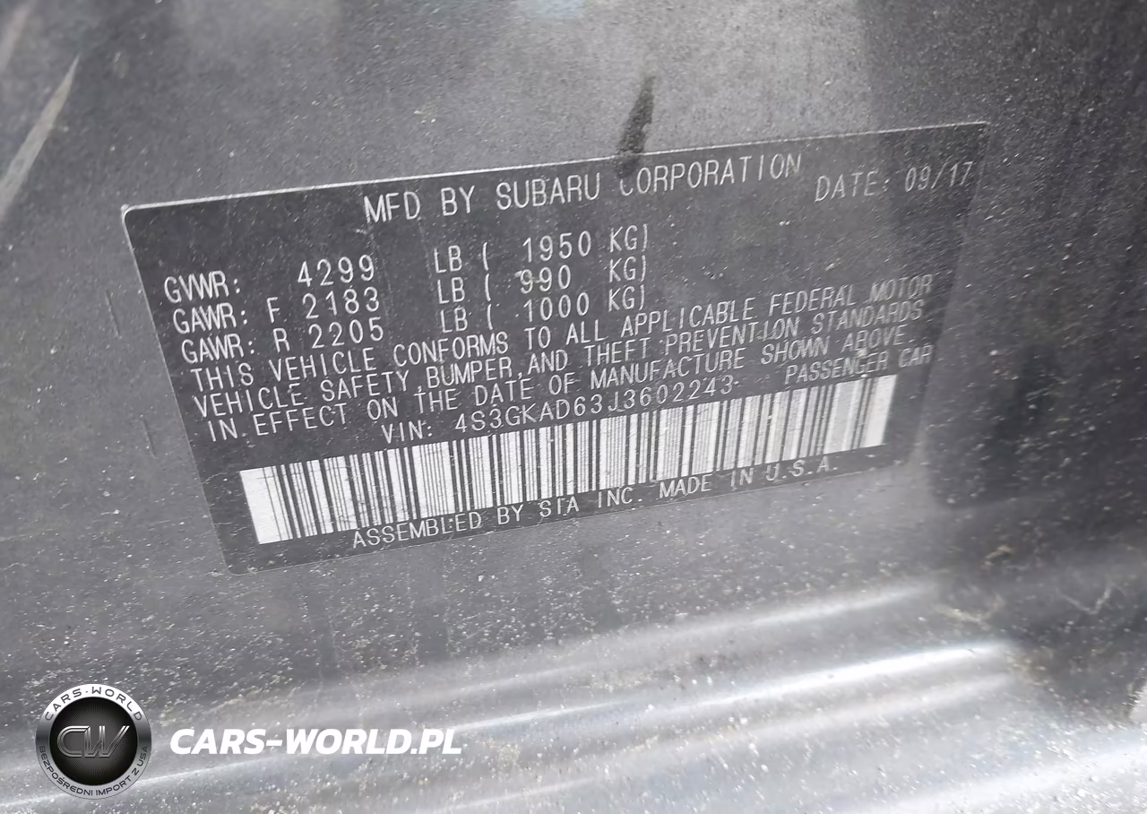 2018 Subaru Impreza 2.0I Premium VIN:4S3GKAD63J3602243 - 9