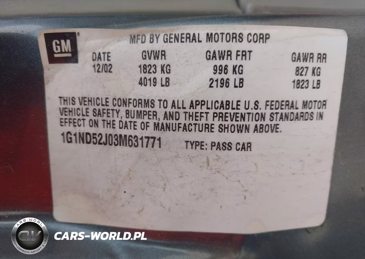 2003 Chevrolet Malibu VIN:1G1ND52J03M631771 - 9