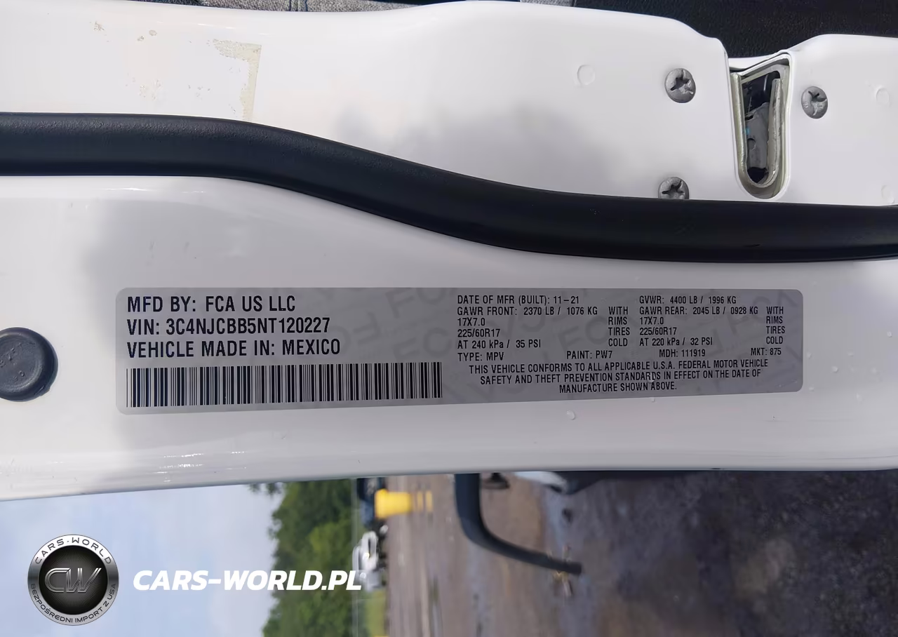 2022 Jeep Compass Latitude Fwd VIN:3C4NJCBB5NT120227 - 9