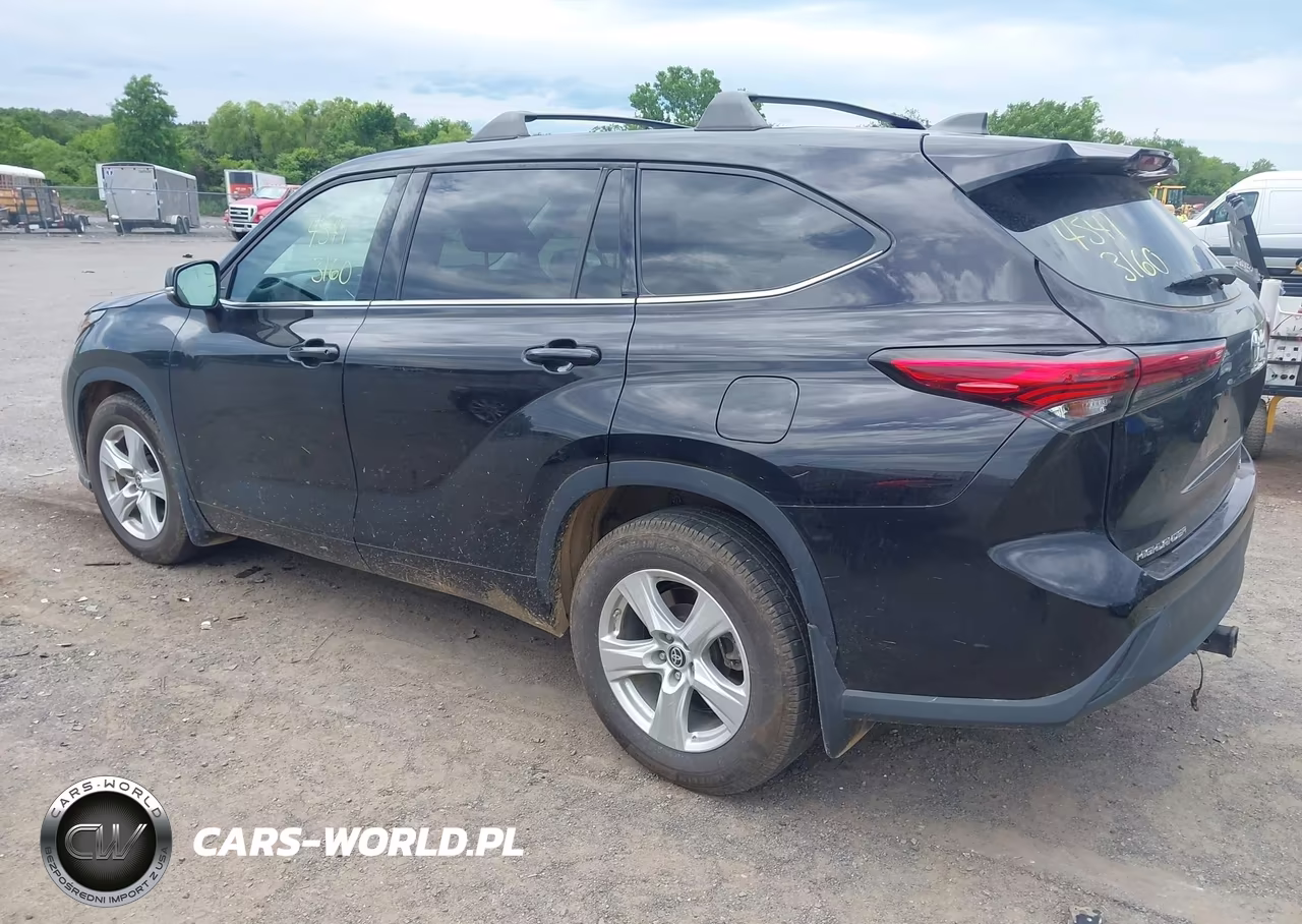 2022 Toyota Highlander Le VIN:5TDBZRBHXNS166102 - 3