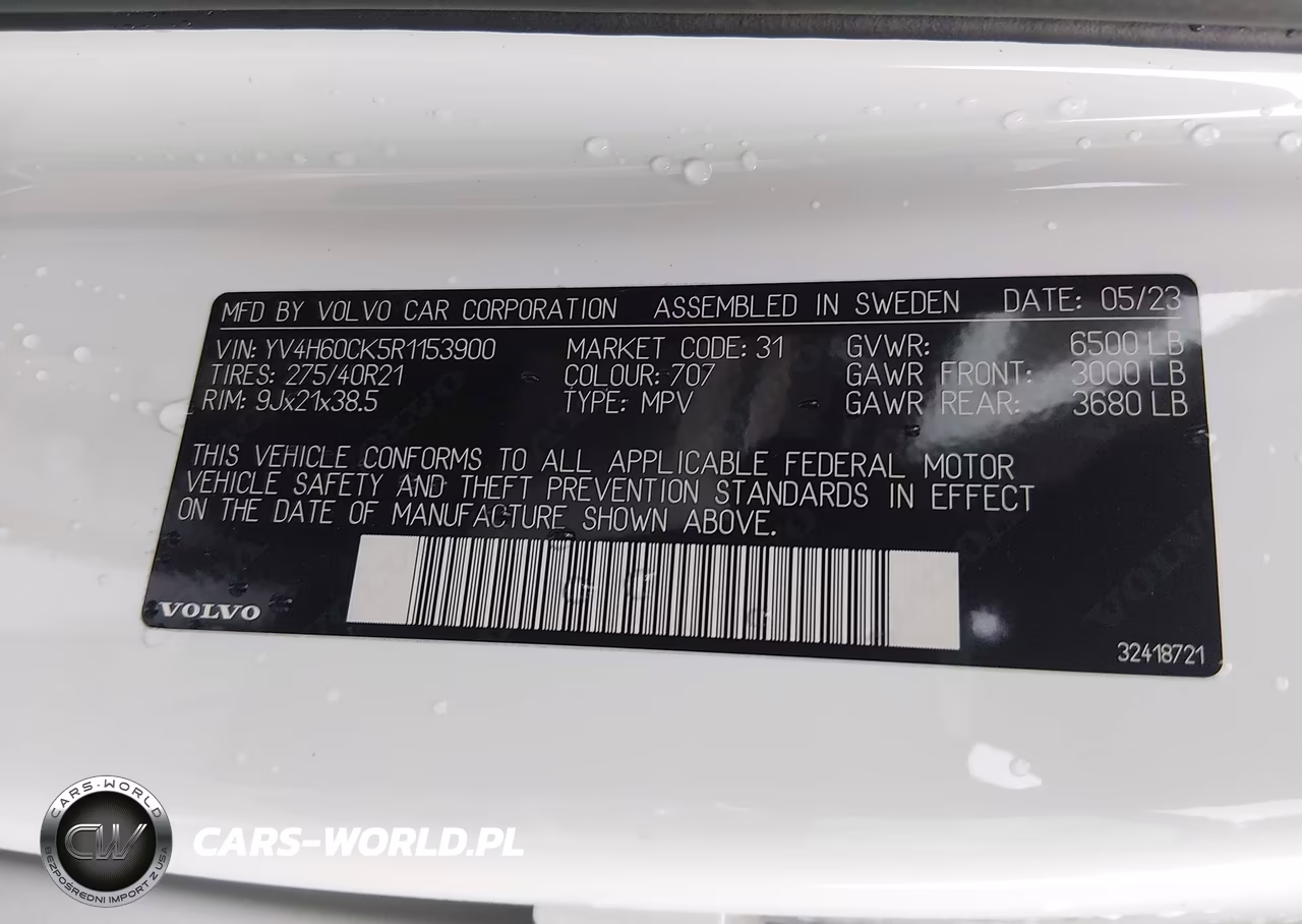 2024 Volvo Xc90 Recharge Plug-In Hybrid T8 Core Bright Theme VIN:YV4H60CK5R1153900 - 9