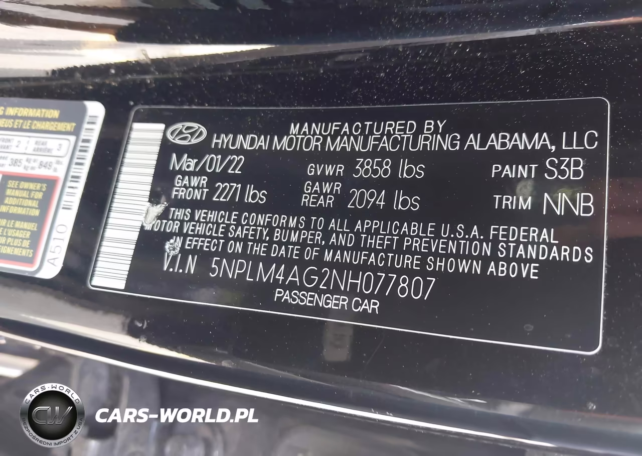 2022 Hyundai Elantra Sel VIN:5NPLM4AG2NH077807 - 9