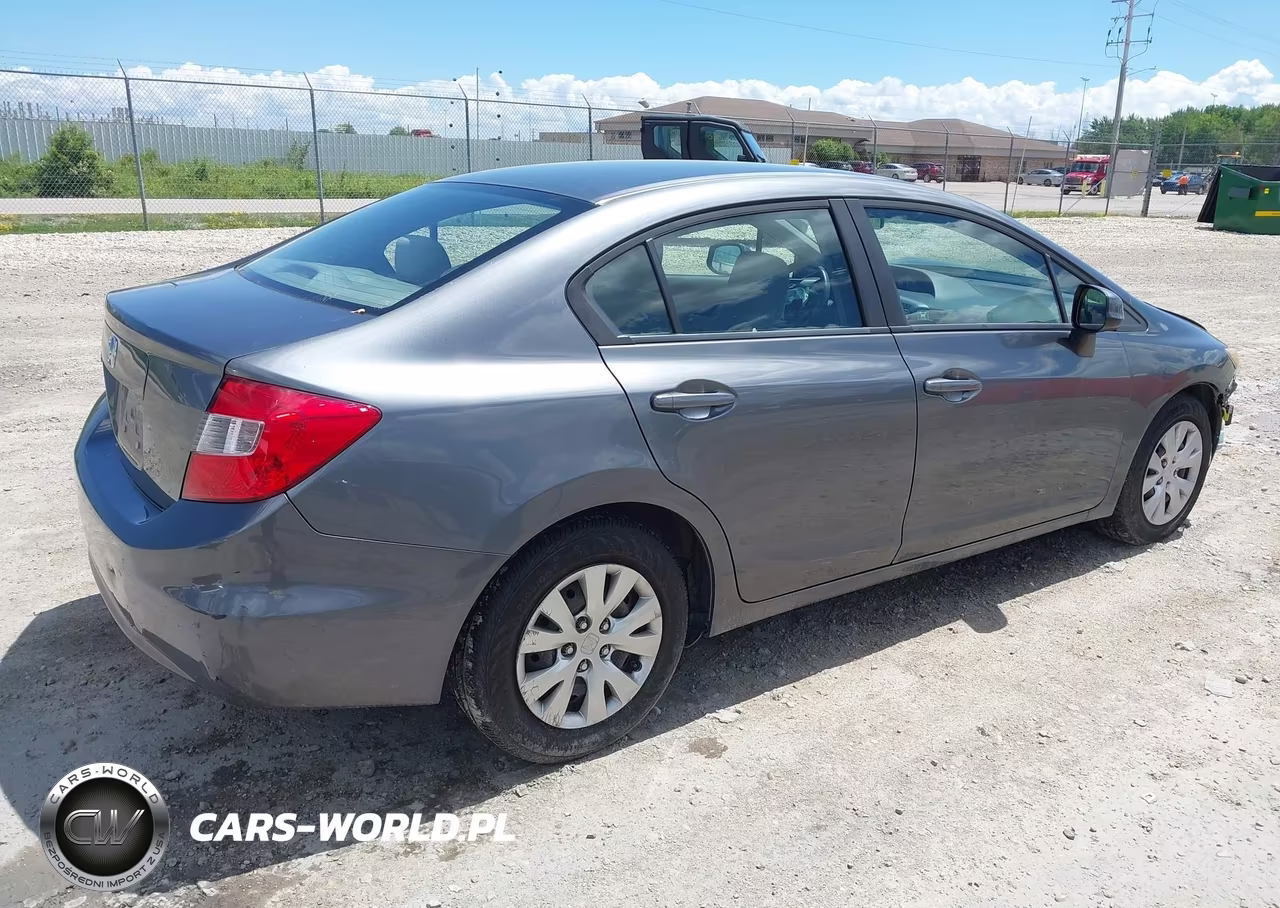 2012 Honda Civic Lx VIN:19XFB2F56CE108282 - 4