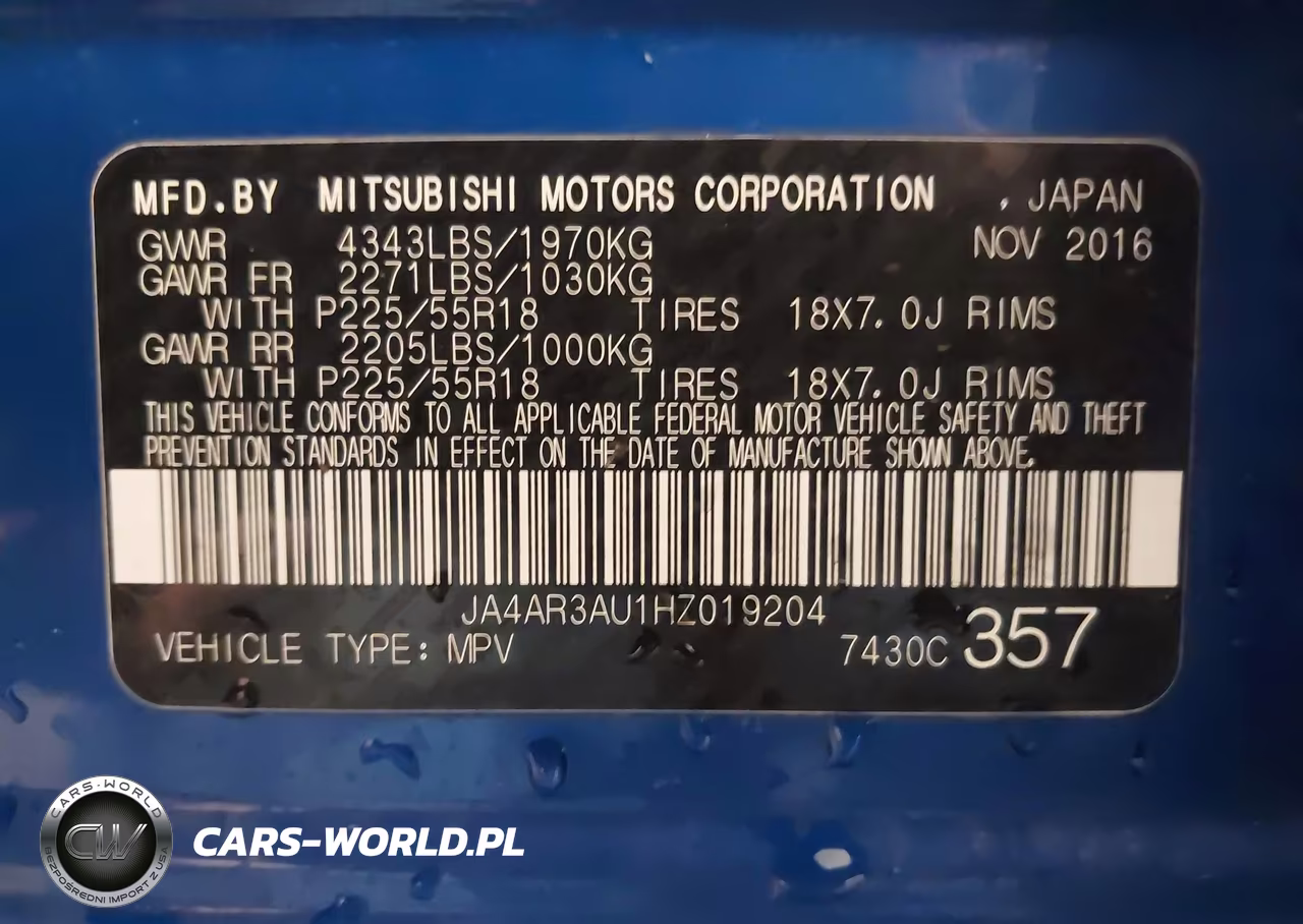 2017 Mitsubishi Outlander Sport 2.0 Le VIN:JA4AR3AU1HZ019204 - 9