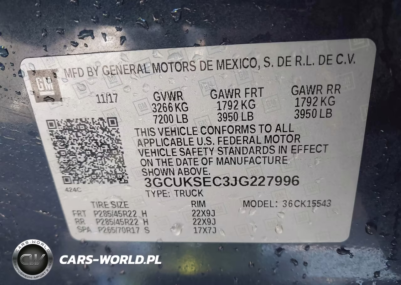 2018 Chevrolet Silverado 1500 Ltz VIN:3GCUKSEC3JG227996 - 9