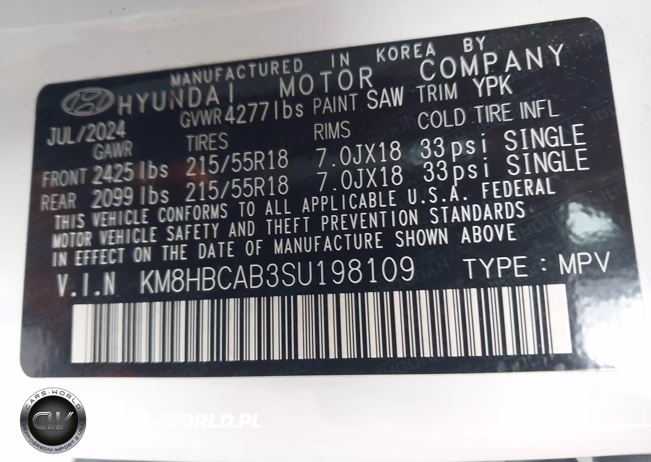 2025 Hyundai Kona Sel VIN:KM8HBCAB3SU198109 - 9