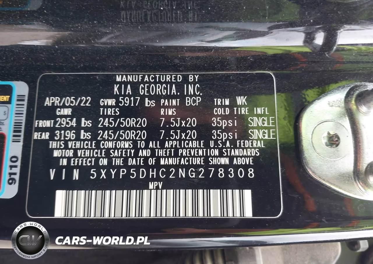 2022 Kia Telluride Sx VIN:5XYP5DHC2NG278308 - 9