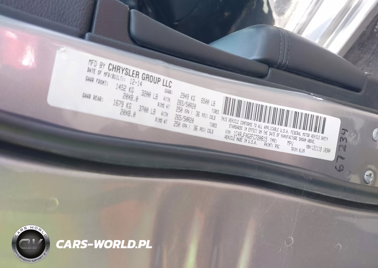 2015 Jeep Grand Cherokee Altitude VIN:1C4RJFAG2FC720815 - 9